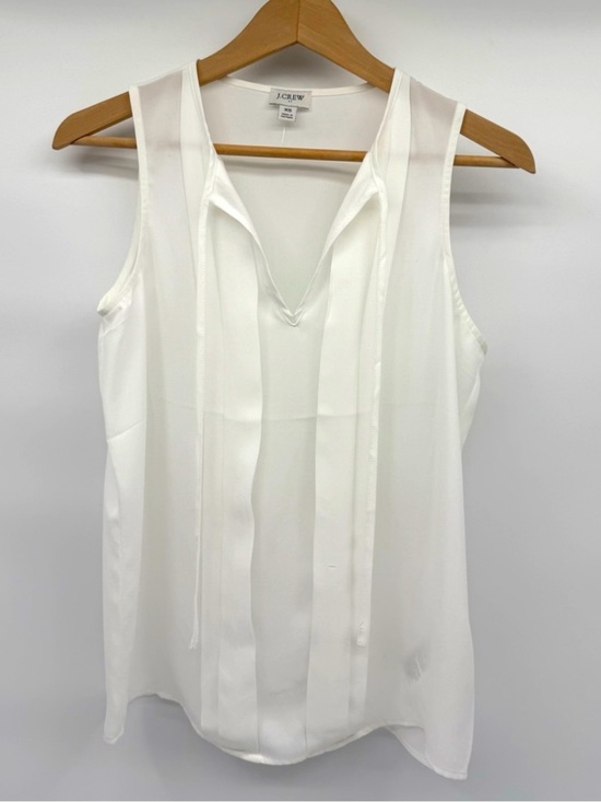 J. Crew Other - ❤️ J Crew XS Womens White Blouse Shirt Top - Business Wear Flowy Boho (B2)